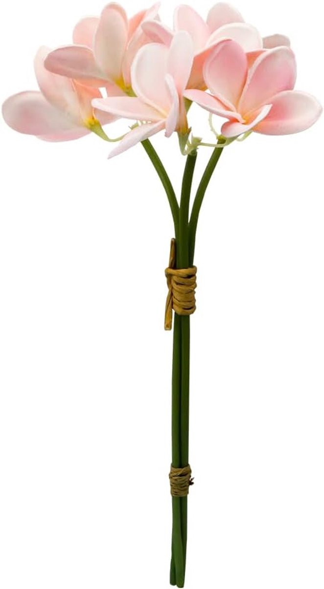 Kunstmatige Plumeria Hawaiiaanse Bloem - 3 Bossen van 9 Stuks Latex Nepbloemen - Perfect voor Bruiloften en Feesten - m-winkel