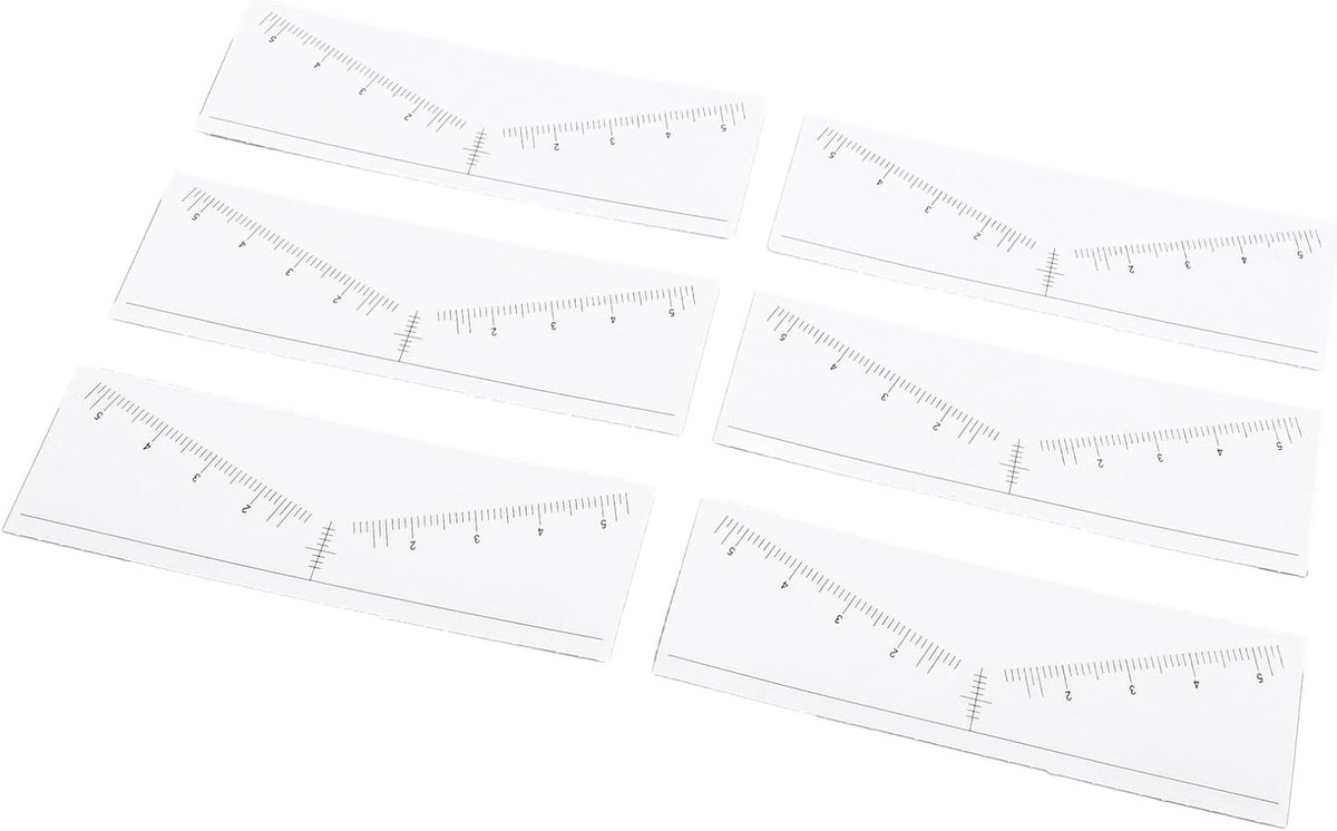 100 Vellen Wegwerp Wenkbrauwliniaalsjablonen, Symmetrische Vormstickers met Sterke Lijm voor Wenkbrauwkartering