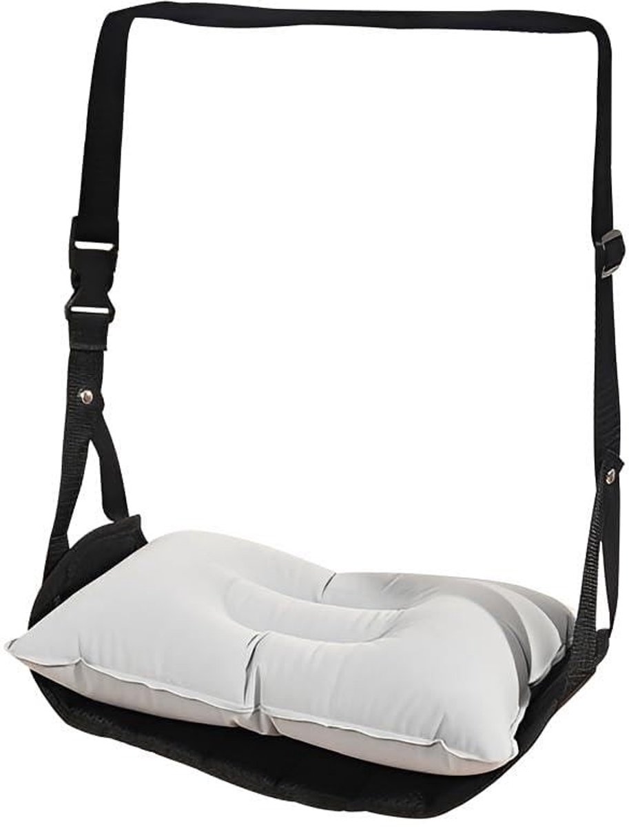 Solidchoice - Draagbare Opblaasbare Voetsteun voor Vliegtuig - Ergonomisch Traagschuim