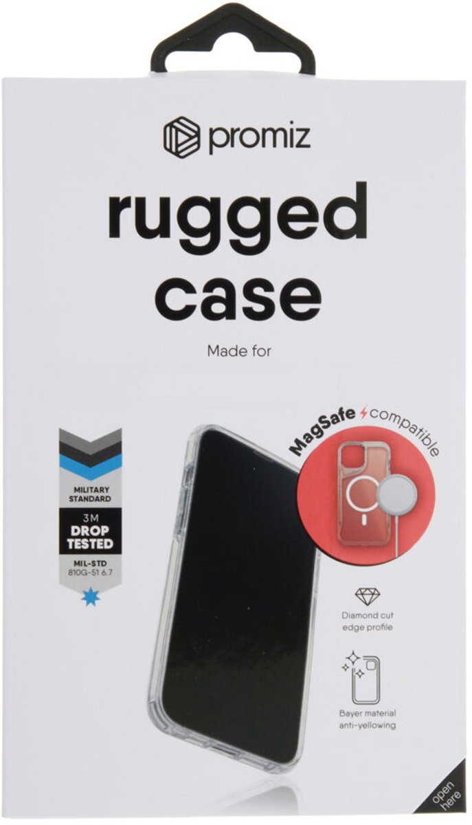 Rugged Case (Magsafe Compatible) - Clear, Apple iPhone 14 Pro / 13 Pro