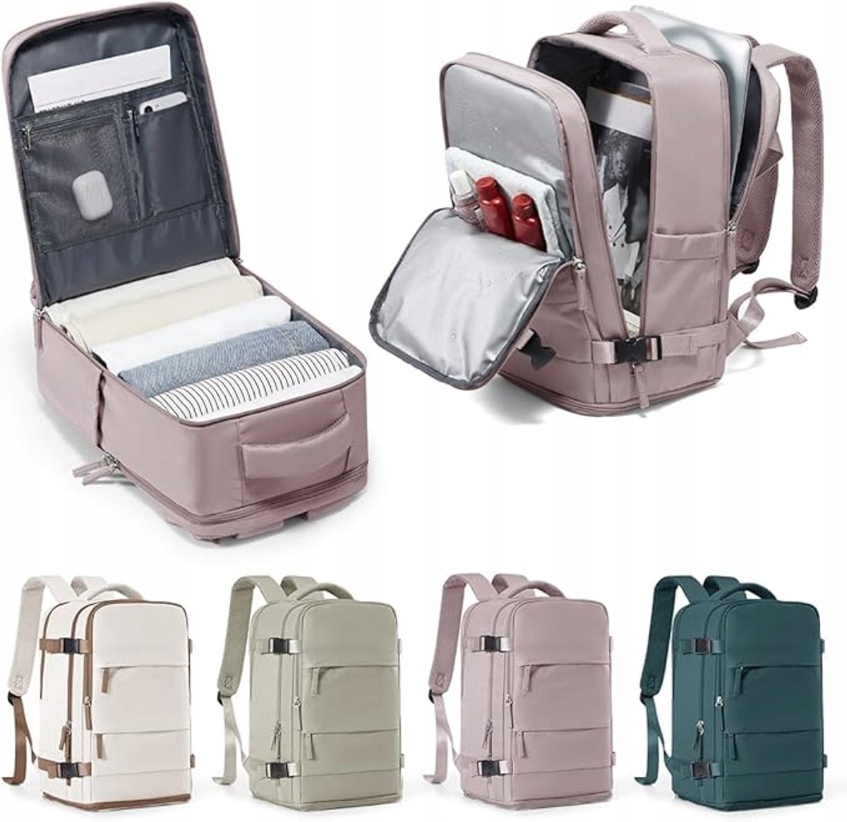 WEPLAN Handtas Rugzak 40x25x20 cm - Vliegtuig Cabine Bagage