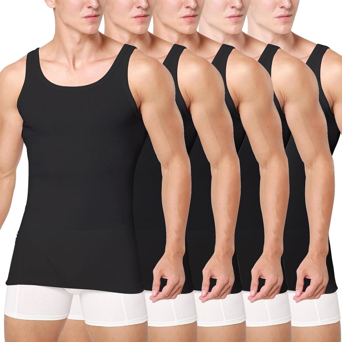 Smart Sir Bx100 Men's Undershirt 3/5 Pack Cotton Tank Top - ShopVlot