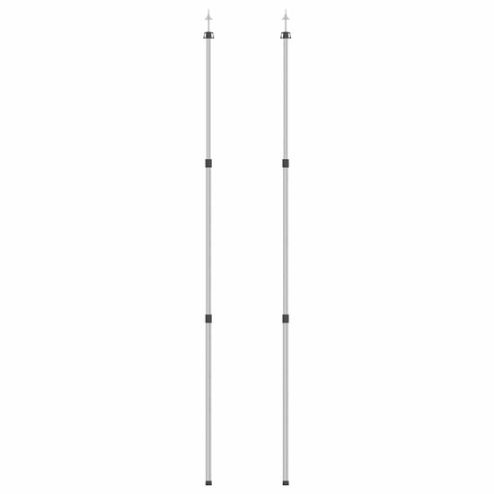 vidaXL - Luifelstokken - 2 - st - telescopisch - 102-260 - cm - aluminium van Vidaxl — afbeelding 4