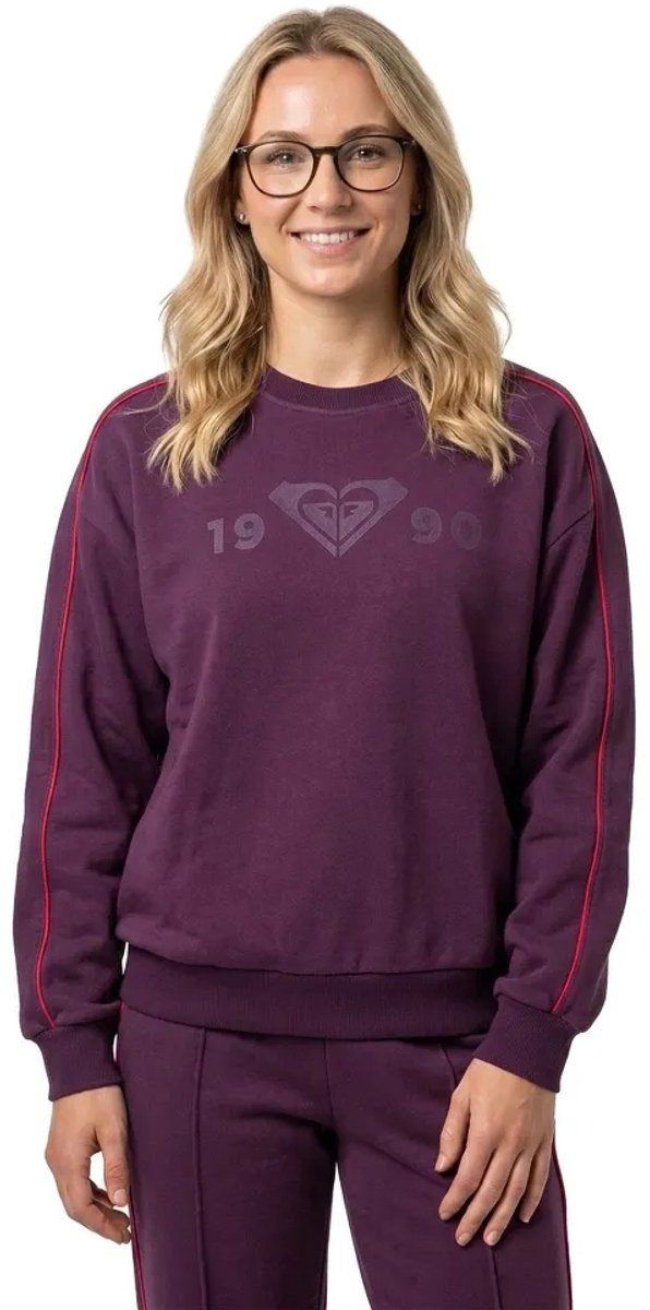 Roxy Ess Energy Elevated Cn Sweatshirt Paars XS Vrouw