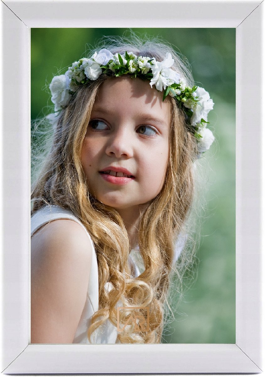 Witte Fotolijst 10x15 cm Aura - Loft Stijl voor Bruiloft & Communie