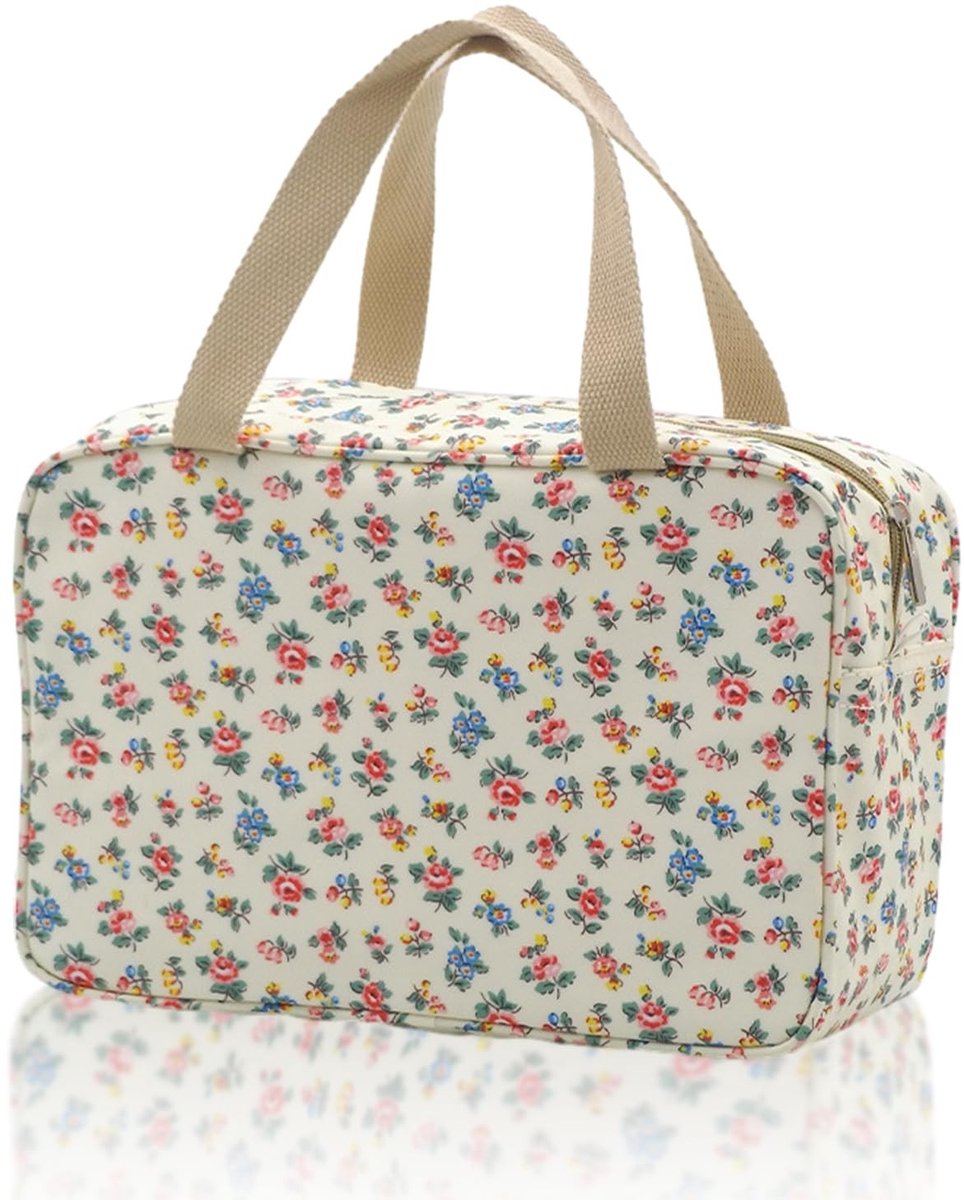 Solidchoice - Waterdichte Toilettas met Bloemenprint voor Reizen