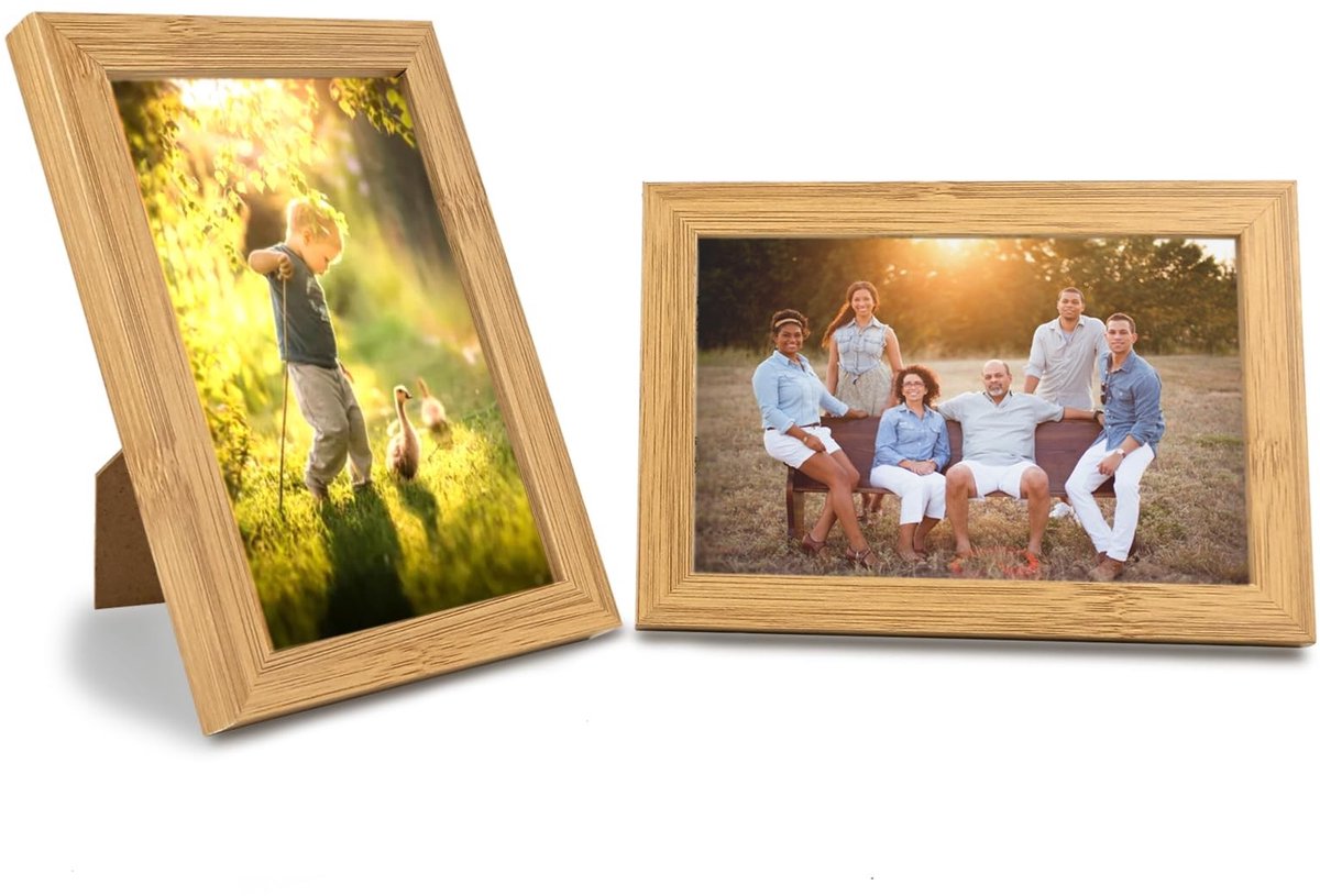 Solidchoice - Set van 2 Houten Fotolijsten 10 x 15 cm