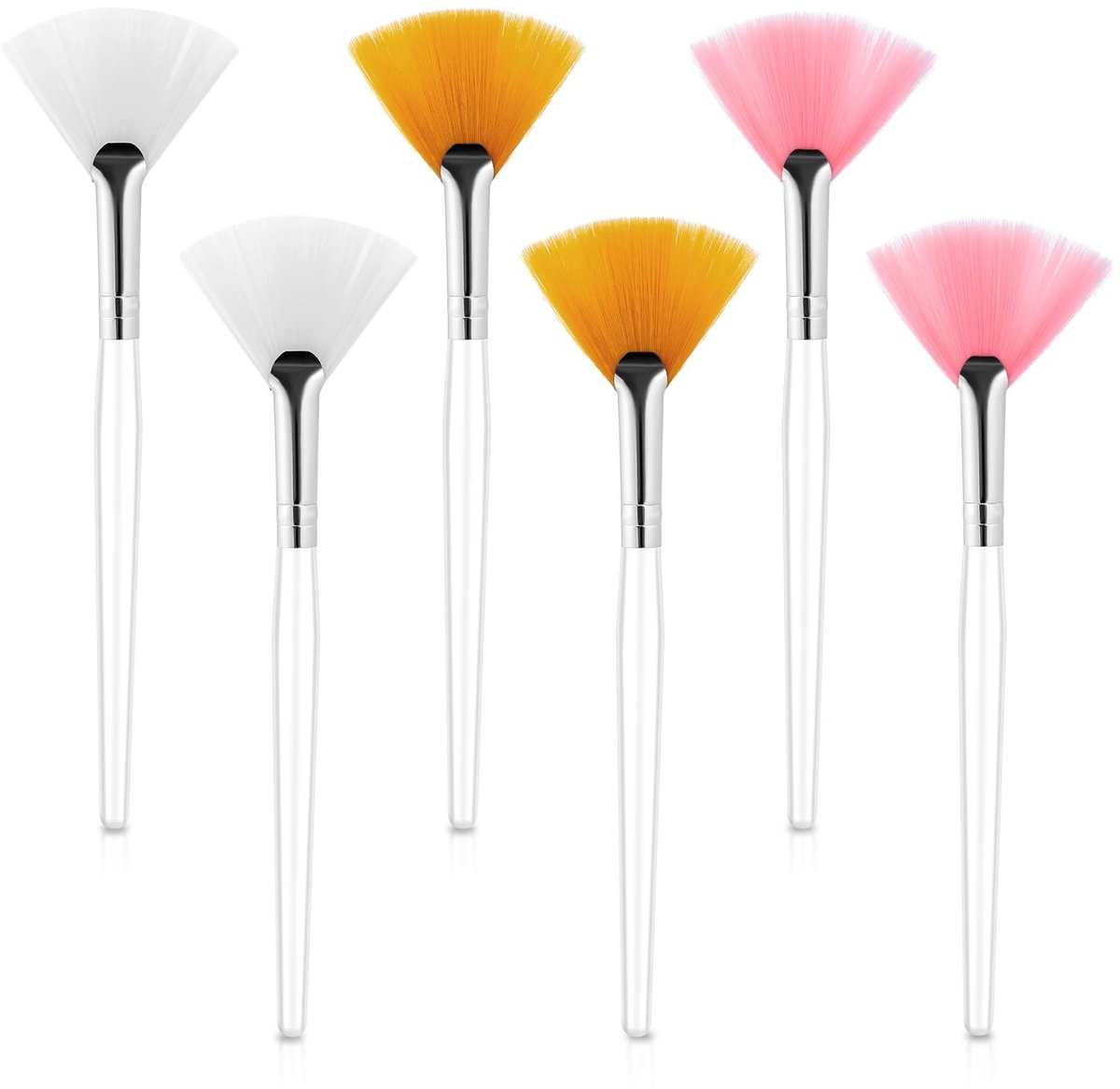 Solidchoice - Set van 6 Fan Brushes voor Maskers en Make-up
