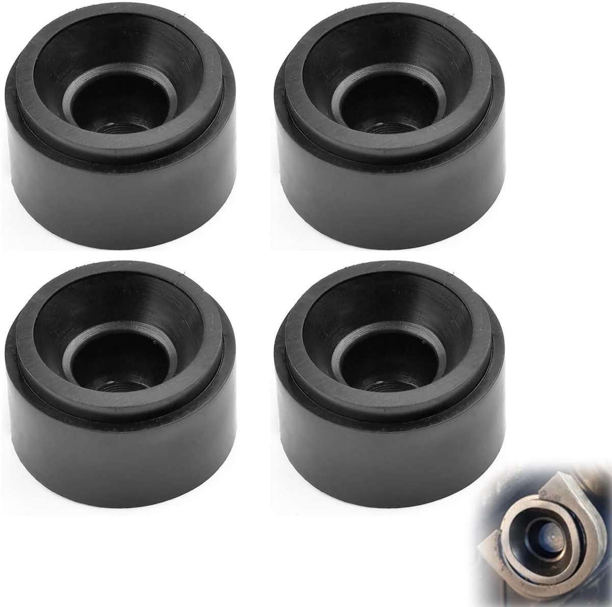 Solidchoice - Set van 4 Rubber Bushings voor Motorcover