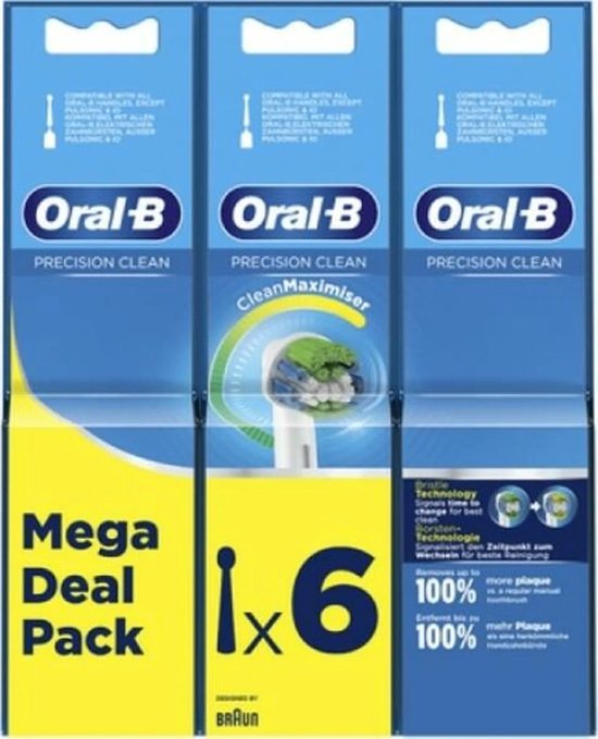 Oral-B Pro - Precision Clean -Mega Deal-Opzetborstels 6 stuks