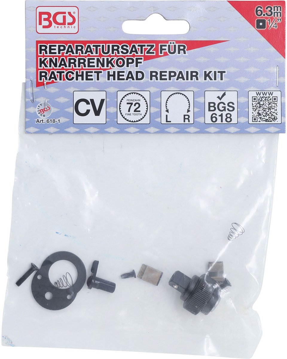 BGS reparatieset voor ratelkop voor art. 618 - 618-1