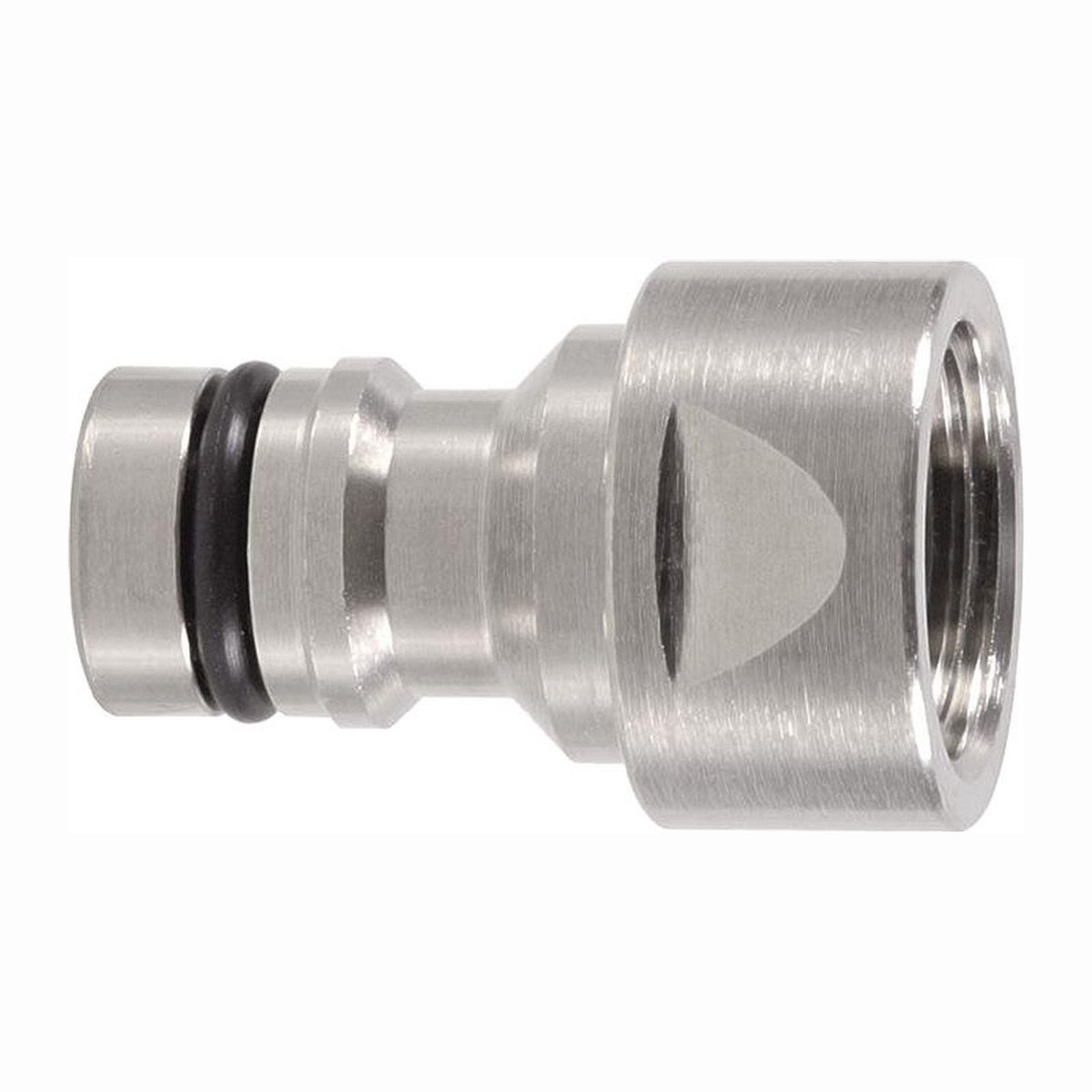 GEKA Hahnconnector plus-Steeksysteem Messing vernikkeld IG 19,17 mm - 46.0710.8