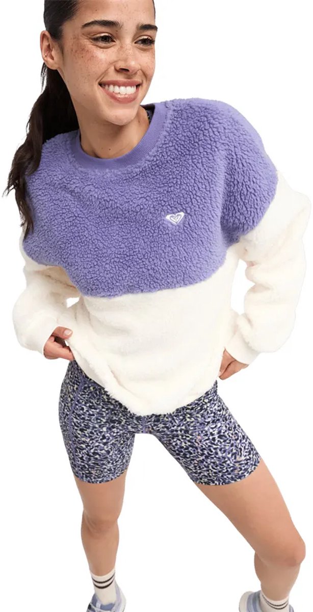 Roxy Wow Crewneck Fleece Paars M Vrouw