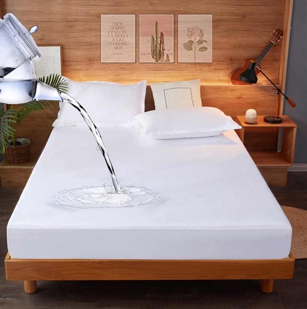 Solidchoice - Waterdichte Matrasbeschermer Super King - Ademend en Wasbaar