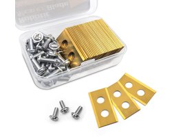 30 x Titanium Blades - Robotic Mower Blades - Spare Blades voor Robotic Lawnmowers - Geschikte Vervangbladen voor Worx Landroid - LandXcape - Zoef Robot - Einhe