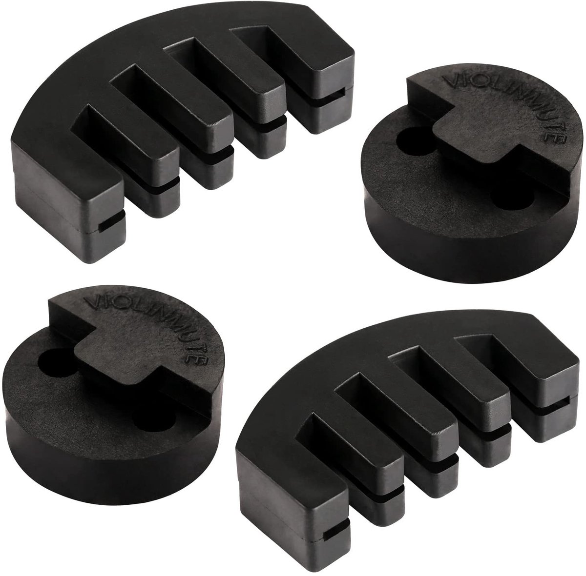 Solidchoice - Set van 4 Rubberen Viooldempers