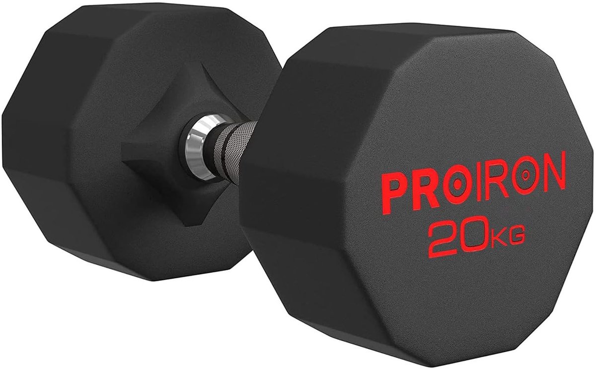Solidchoice - Zeshoekige Halters met Stalen Kern voor Krachttraining (3-24 kg)