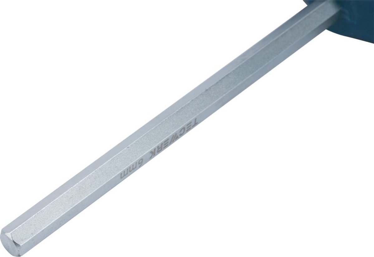 Stiftsleutel m.dwarsgreep SW 4mm bladlengte 200mm S2-staal TECWERK