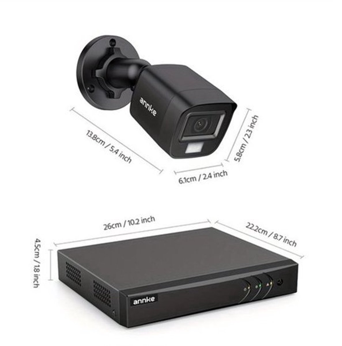 4-delige 3K Beveiligingscamera Set – Buitencamera – Dome Camera – PoE Camera – Bewakingscamera – AI Detectie – Kleurennachtzicht tot 30 m – Ingebouwde Microfoon