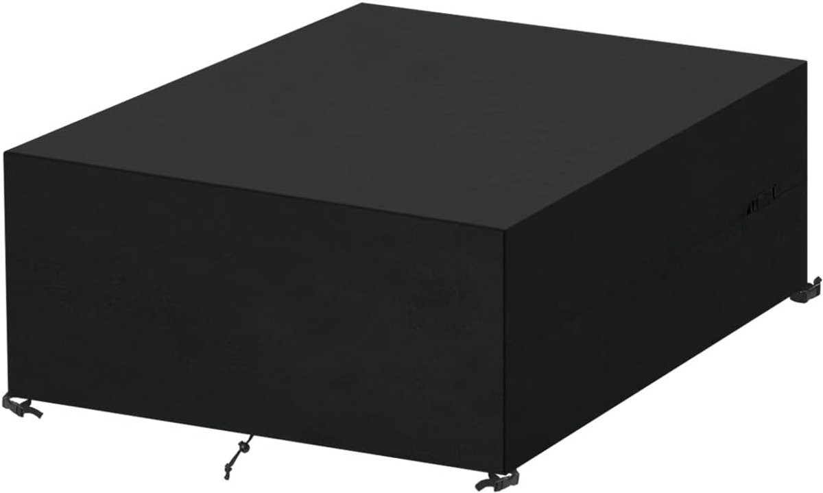 Waterproof Garden Table Cover Square Garden Table Cover Windproof Outdoor Cover 230 x 230 x 85 cm - ShopVlot