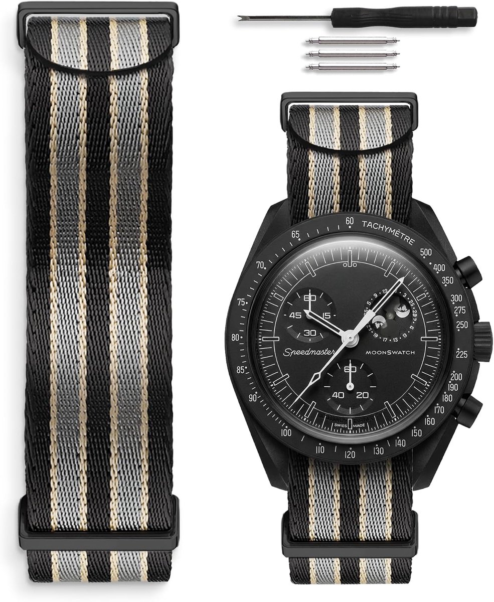 HORACE 20mm Nato Watch Strap Compatible with Omega x Swatch MoonSwatch - ShopVlot