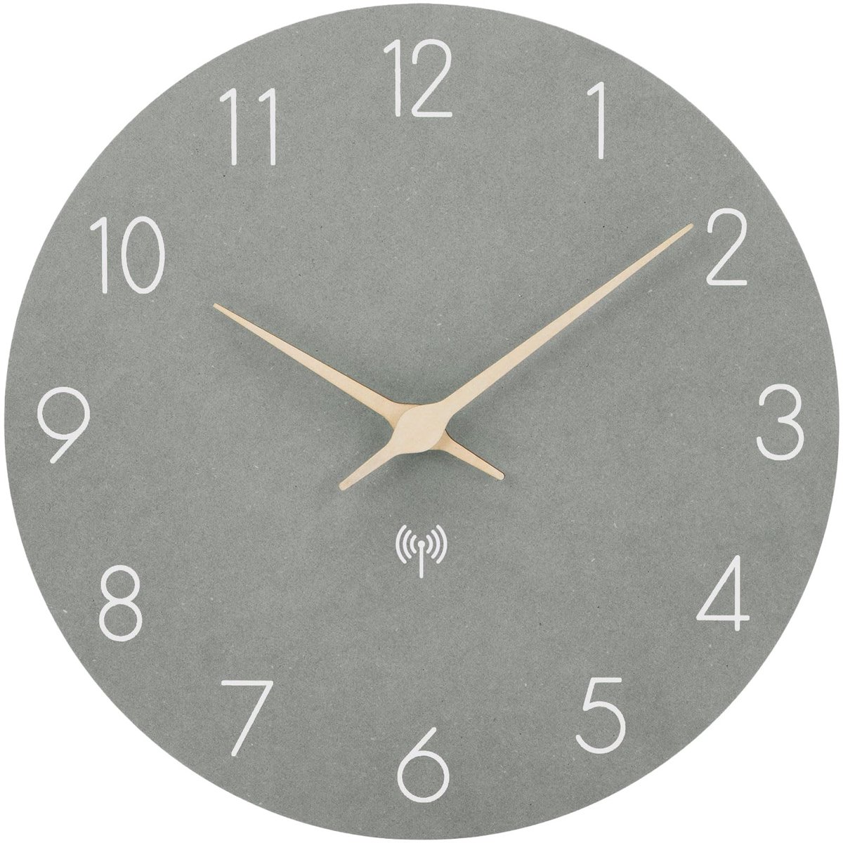 Solidchoice - Stille Wandklok 25 cm - Radiogestuurd, Geen Tikkende Geluiden