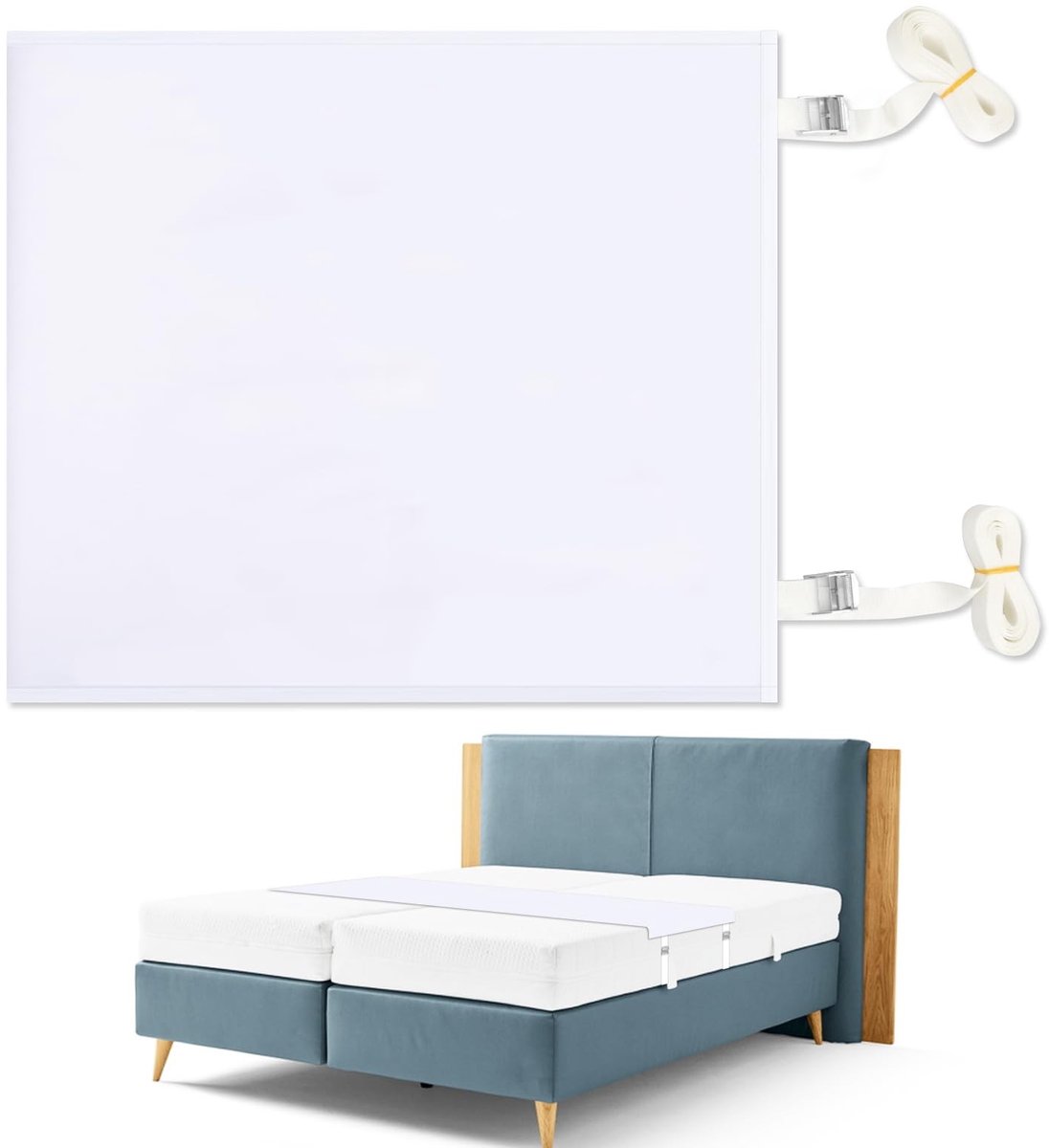 Solidchoice - Matrassenbeschermer 230 × 50 cm voor Enkele of Tweepersoonsbedden