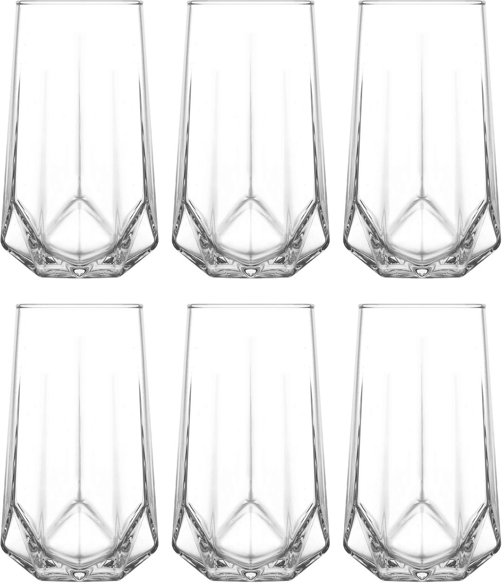 LAV | Valeria longdrinkglazen - 460 ml - 6 stuks