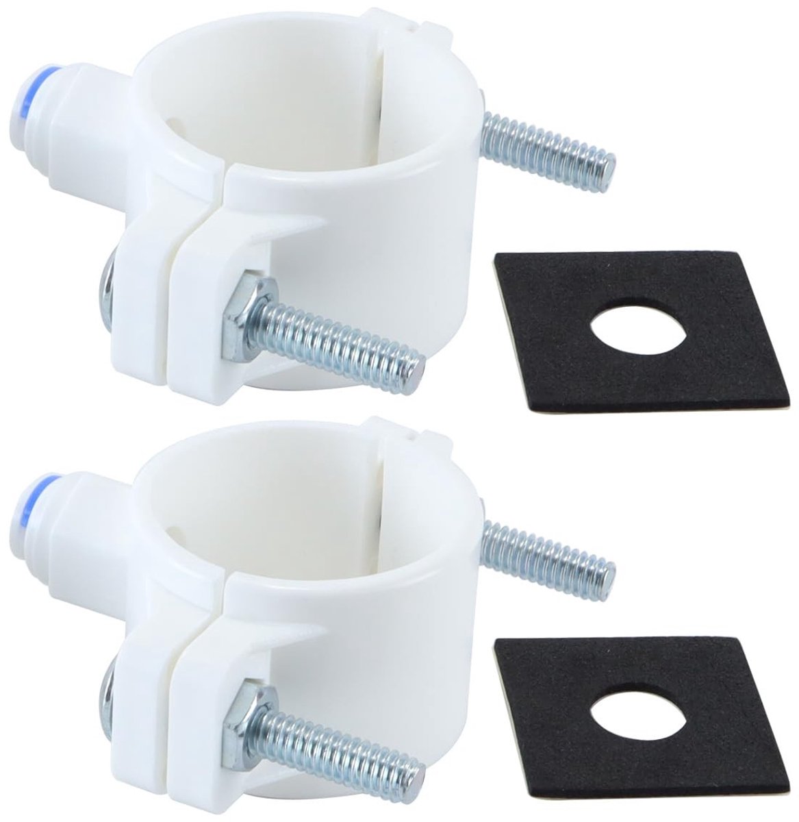 Solidchoice - Set van 2 Afvoerzadelklepklemmen voor Waterfilters