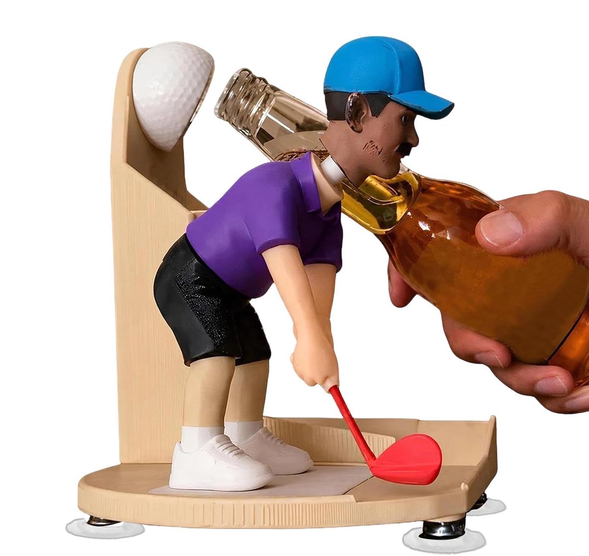 Golf Swing Flessenopener - Draagbare Golfclub Flessenopener - Tafelmodel Handmatige Keukentool voor Bier- en Frisdrankblikjes - Geschikt voor Mannen, Vrouwen, Vaders, Echtgenoten, Golfers - Ideaal voor Thuis, Kantoor, RV, Kamperen, Reizen, BBQ