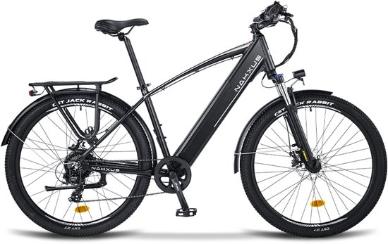 Vankel Elektrische Fiets Hoge Instap - 27,5 inch - 36V 450Wh - CST Banden - Shimano 7V - LCD App Display - Grijs van VANKEL — afbeelding 2