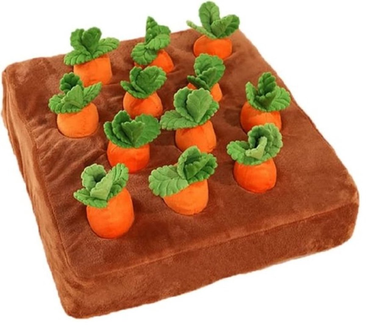 Interactief intelligentie speelgoed voor honden, pluche wortel, snuffeltapijt, kauwspeelgoed – speelgoed voor snuffeltraining en stressvermindering.