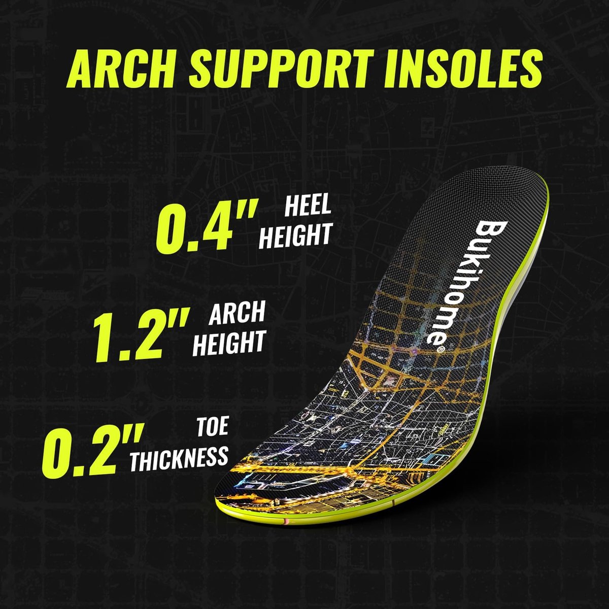 Solidchoice - Orthopedische Inlegzolen voor Plantaire Fasciitis - Comfort XL