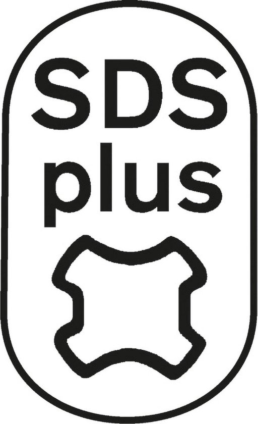 Logo met tekst 'SDS plus' en een symbool.