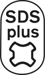 Logo met tekst 'SDS plus' en een symbool.