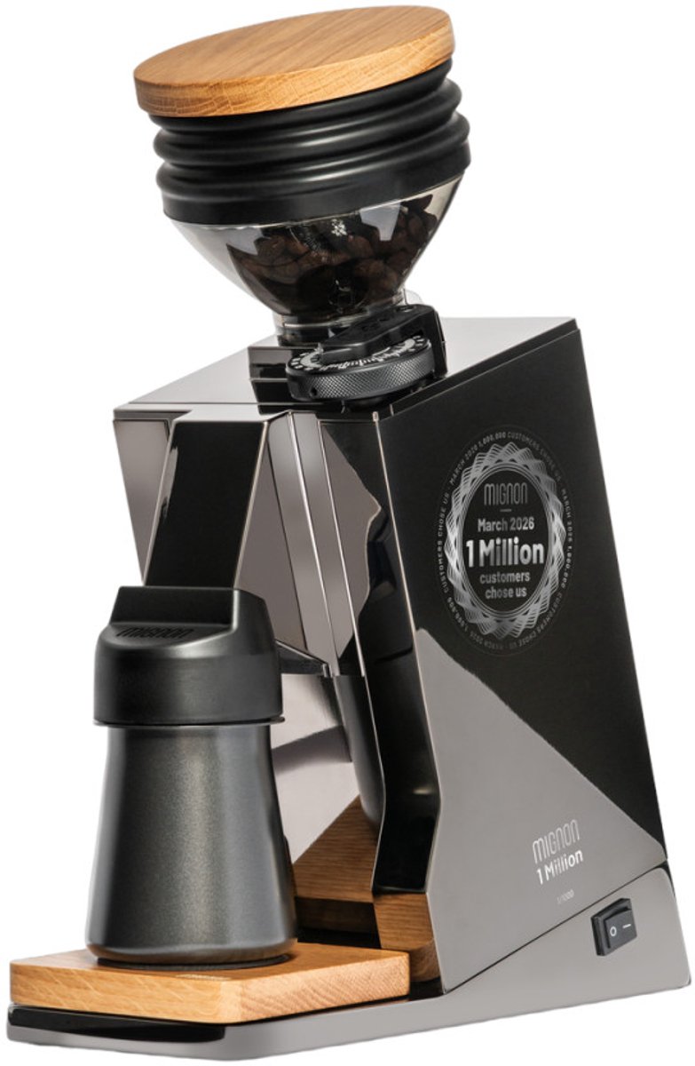 Eureka Oro Mignon Single Dose PRO Espresso koffiemolen, Limited Edition – Zwart Chroom