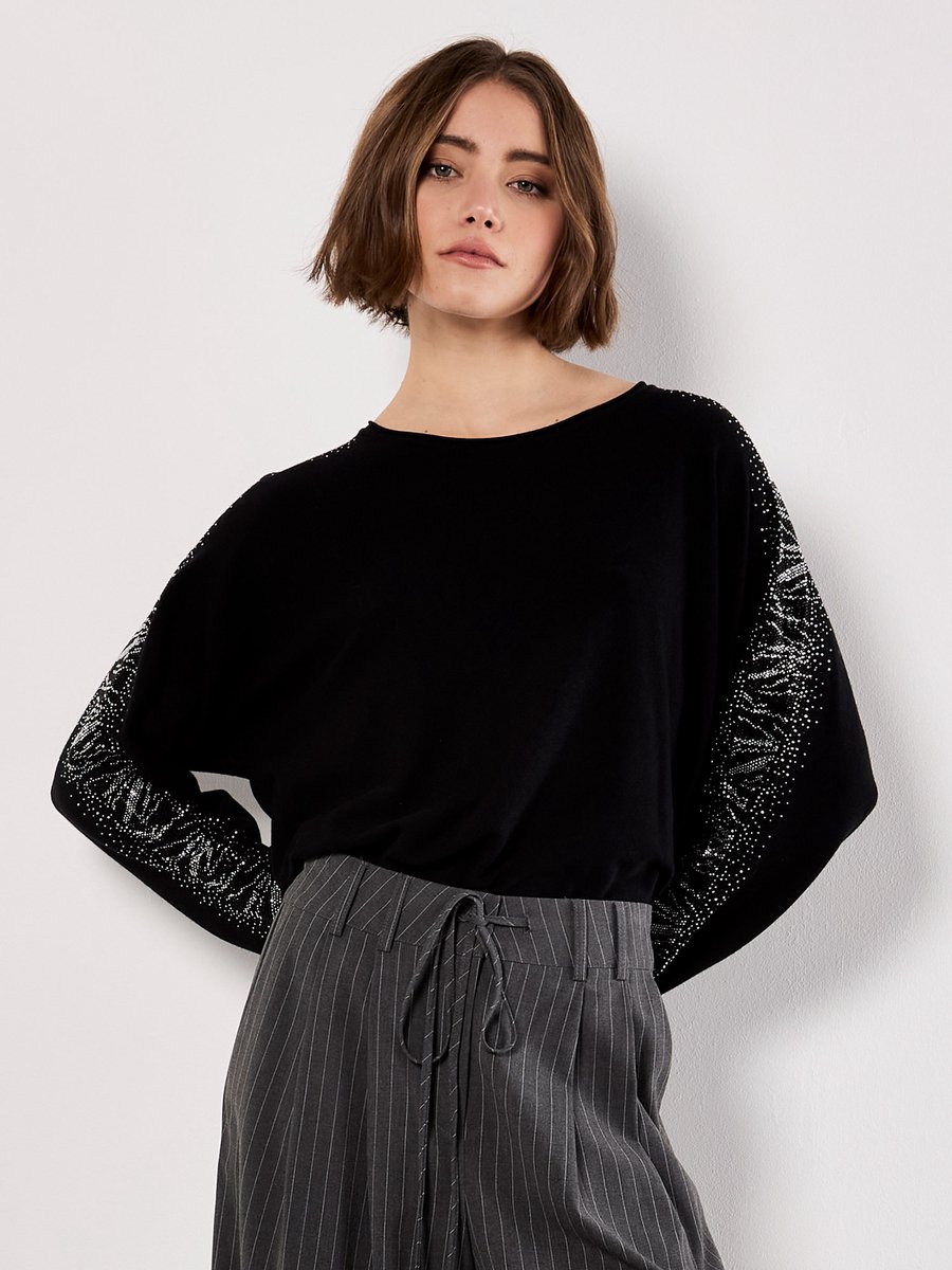 Diamante Snakeskin Sparkle Jumper