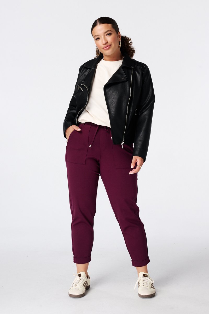 MS Mode Broek Tapered broek met elastische taille