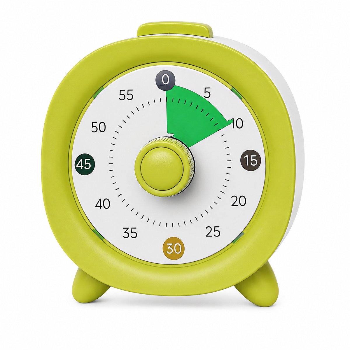 Bobypet - Visual Timer 60 Minuten - Stille Kookwekker & Studietimer voor Kinderen en Volwassenen - Countdown Timer voor Klaslokaal, Keuken en Kantoor - Schermvrij Tijdsbeheer - Groen