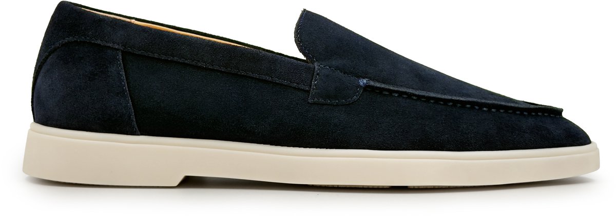 Dutch'D ® Loafer - Instapper - Navy Blauw - Luxe - Sportief - Suede leer - Model Adore Classic - Maat 41