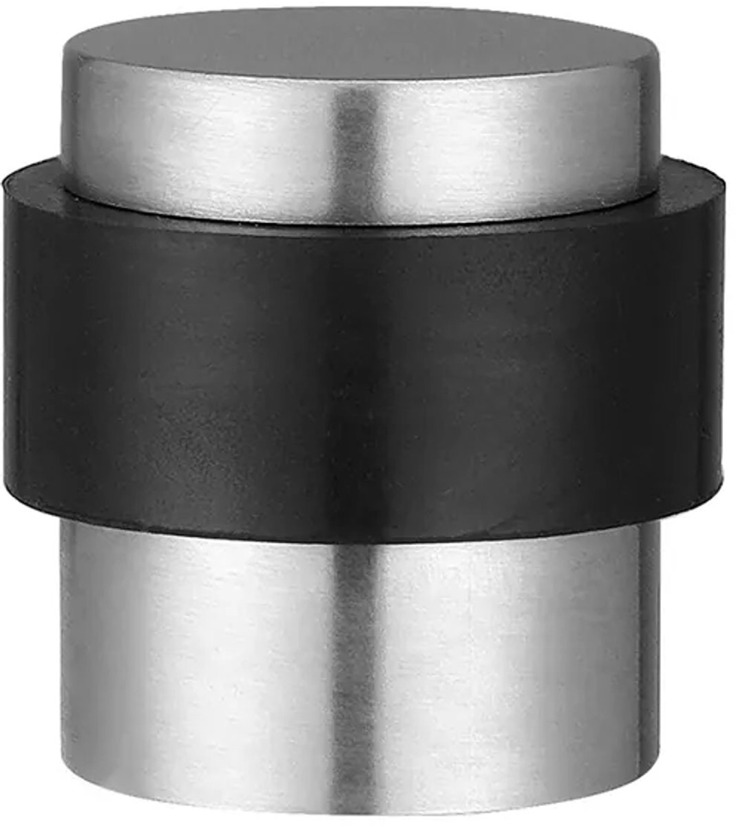 Deurstopper voor vloermontage 25x30mm geborsteld RVS