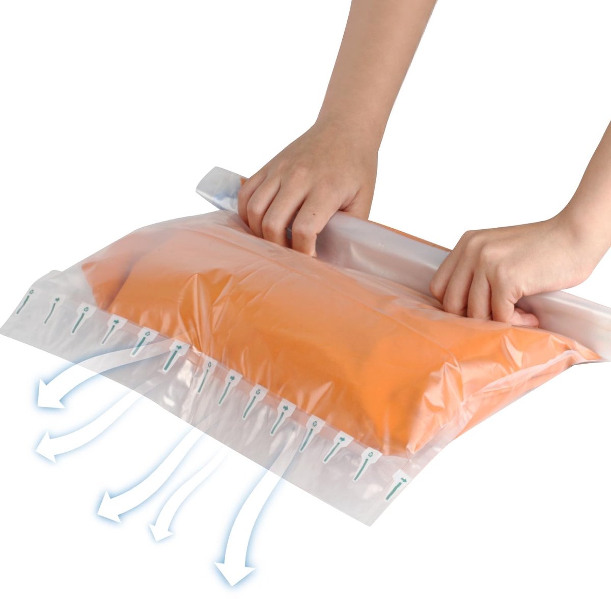 Solidchoice - 8 Stuks Vakantietassen voor Kleding met Compressiefunctie