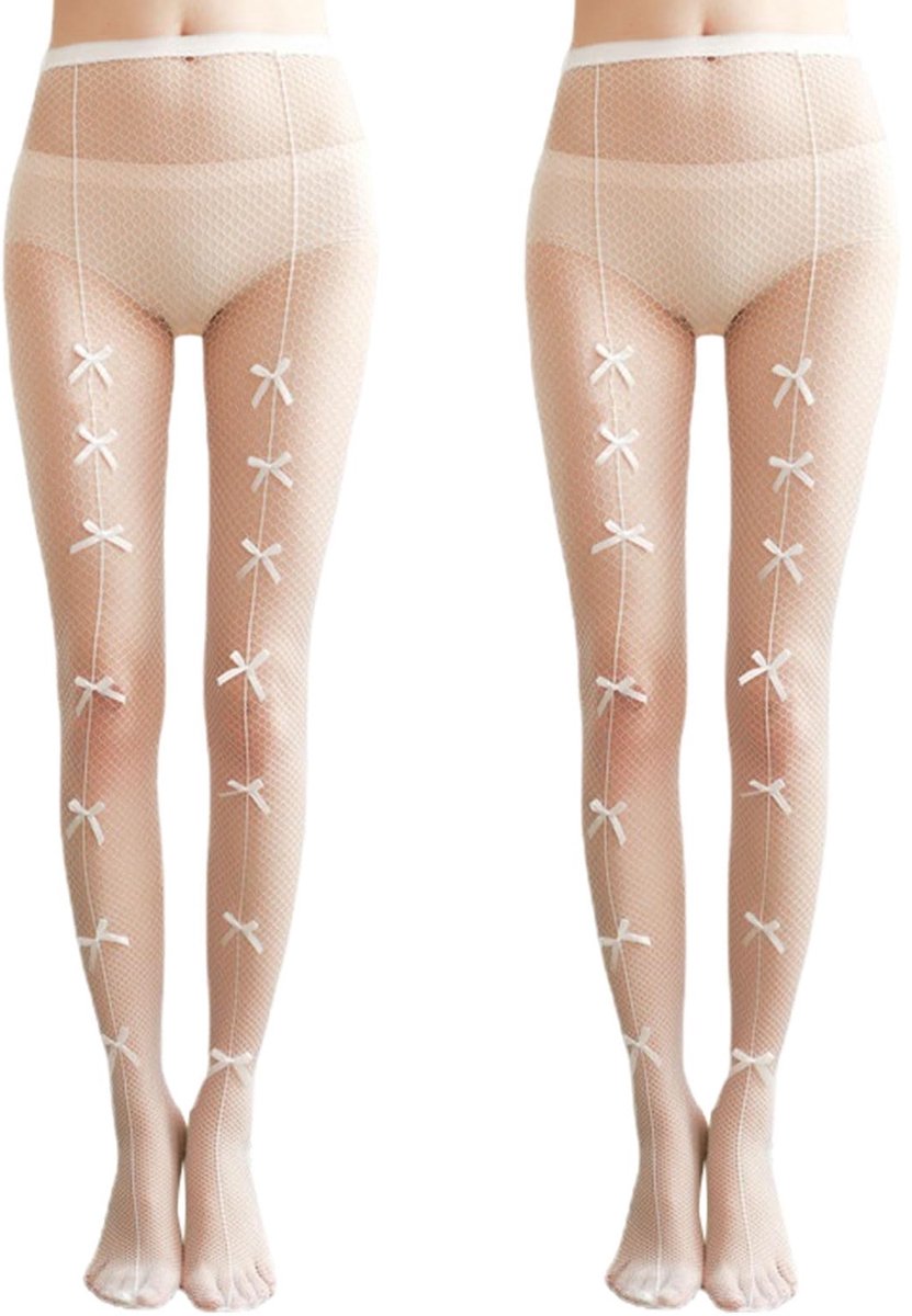 Solidchoice - 2 Paar Vrouwen Patroonpanty's met Hoge Taille