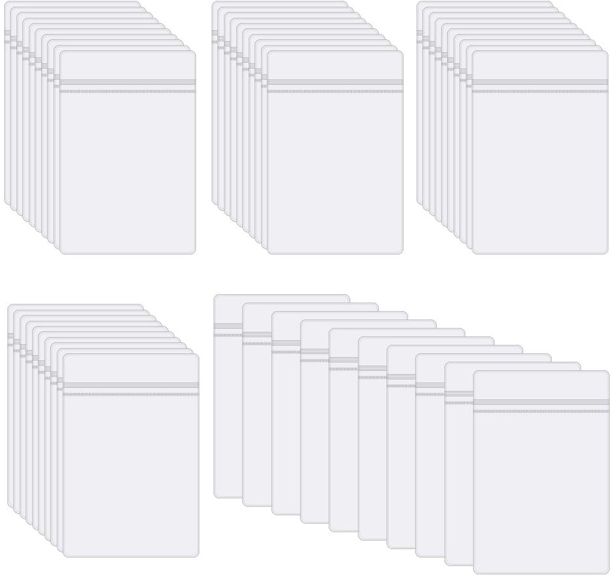 Solidchoice - 50 Stuks Kleine Ziplock Tassen voor Sieraden