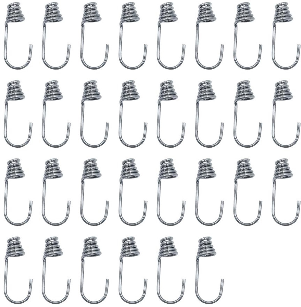 Solidchoice - Set van 30 Spiral Elastische Haken voor Bungee Touw