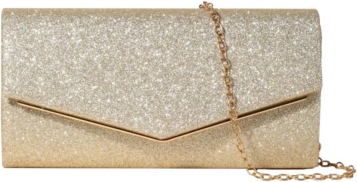 Dames elegante avondtas - kleine crossbody tas - verwijderbare ketting - perfect voor bruiloft - SnelShoppen