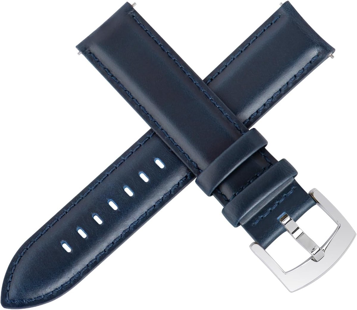 Horloge band 18mm 19mm 20mm 21mm 22mm - Elegant top-grain leer - Quick release systeem - SnelShoppen