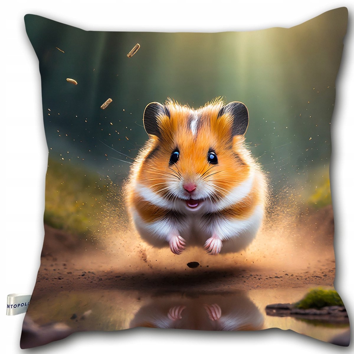 Decoratieve Kussen 40x40cm met Hamster Print