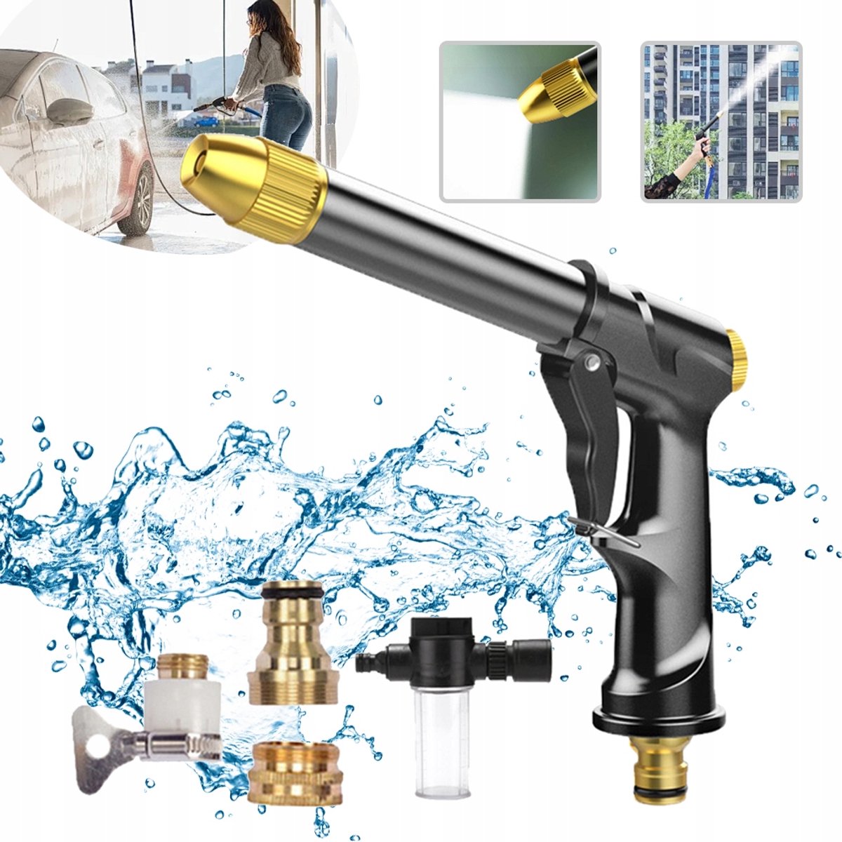 Markless hogedrukwaterspuitpistool voor tuin en schoonmaak