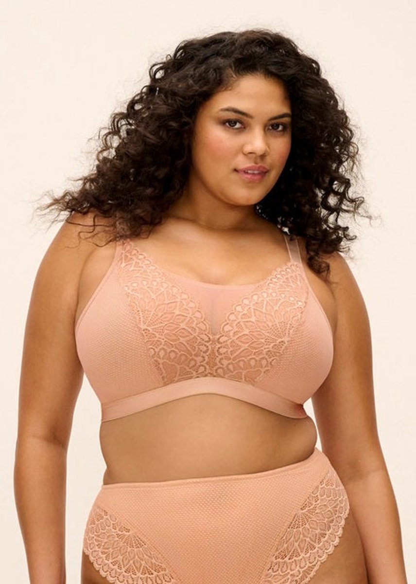 Elomi - Tiernie Bralette Sahara - maat 90 E/F - Beige